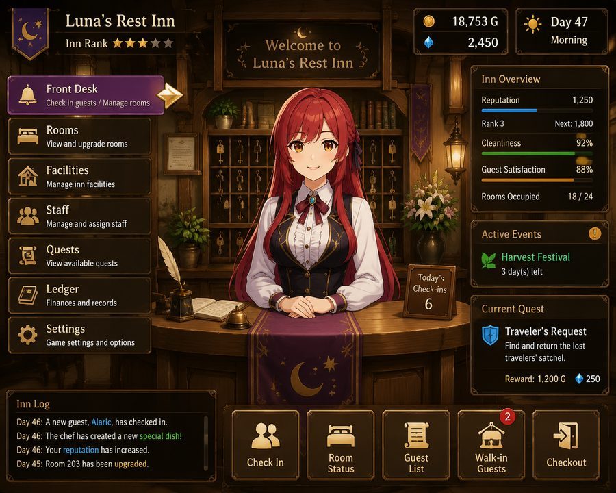 异世界旅馆 地图探索 资料图 1